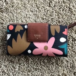 Fossil Bi-Fold Floral Wallet EUC